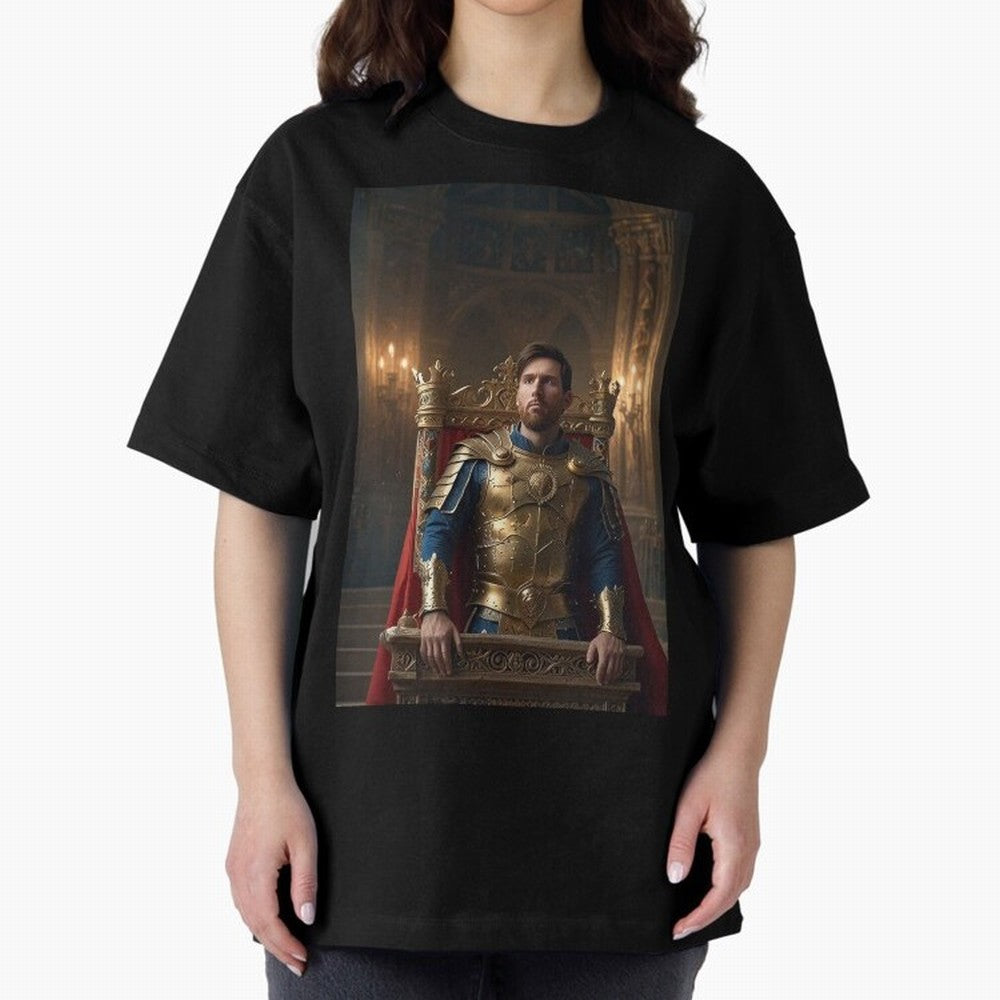 Messi the King 1 Oversized T-Shirt Bring a Champion Mindset to FIFA World Cup 2026 Built around Haaland, Germany Energy, Championship Spirit, Famous Goals, Roaring Crowds and International Football Unity; Created for Match Day Parties, Soccer