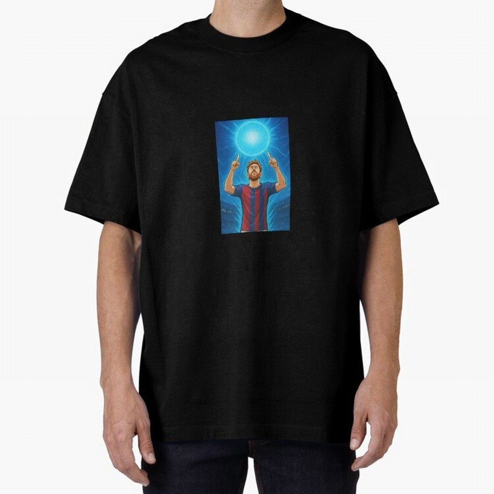 Barcelona Genkidama God Oversized T-Shirt Celebrate Unforgettable Nights in Global Football Passion for FIFA World Cup 2026, Built around CR7, Spain and Netherlands, Stadium Chants, National Pride, Trophy Dreams and Unforgettable Football Memories;