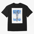 Messi Argentina Football Drawing Oversized T-Shirt Capture Stadium Memories from Match Day Hype around FIFA World Cup 2026 Group Stage, CR7, Germany, Worldwide Fan Energy, Dramatic Goals, Stadium Lights and Championship Celebrations; Perfect for