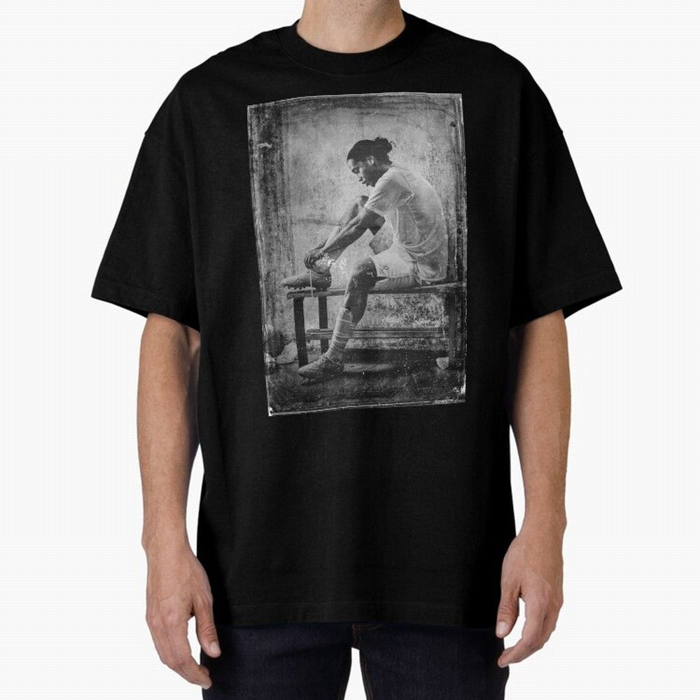 Ronaldinho Vintage Classic T-Shirt Represent Fans Who Live for Global Football Passion for FIFA World Cup 2026 USA Canada Mexico, Built around Mbappe, France and Portugal, Sports Nostalgia, International Competition, Famous Players and