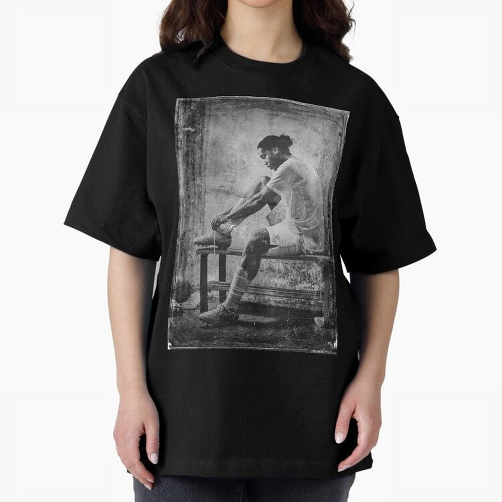 Ronaldinho Vintage Classic T-Shirt Represent Fans Who Live for Global Football Passion for FIFA World Cup 2026 USA Canada Mexico, Built around Mbappe, France and Portugal, Sports Nostalgia, International Competition, Famous Players and