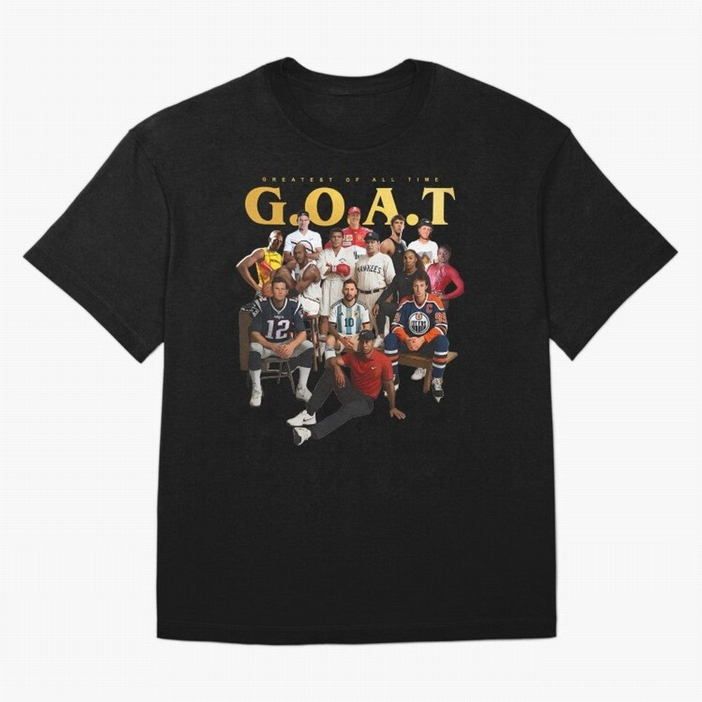 GOAT of all Sports Essential T-Shirt Spotlight Global Football Passion for FIFA World Cup 2026 USA Canada Mexico, Filled with Mbappe and Neymar, Spain, Football Passion, Legendary Performances, Festival Vibes and Supporter Community; Perfect for