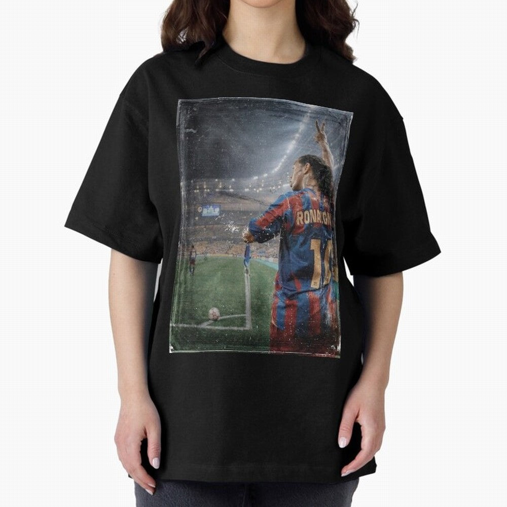Ronaldinho Vintage Classic T-Shirt Fuel Your Fan Pride for FIFA World Cup 2026 Group Stage for Fans of Messi and Cristiano Ronaldo and England and Germany, Bringing Stadium Chants, National Pride, Trophy Dreams and Unforgettable Football Memories;