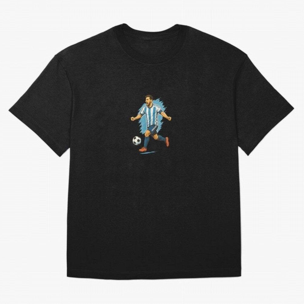 Dynamic Soccer Player Illustration ¨C High-Energy Football Art Classic T-Shirt Mark FIFA World Cup 2026 Group Stage Spirit, Connected to Argentina and Brazil, Haaland, Fan Favorite Moments, National Team Passion, Big Match Drama and Soccer History;
