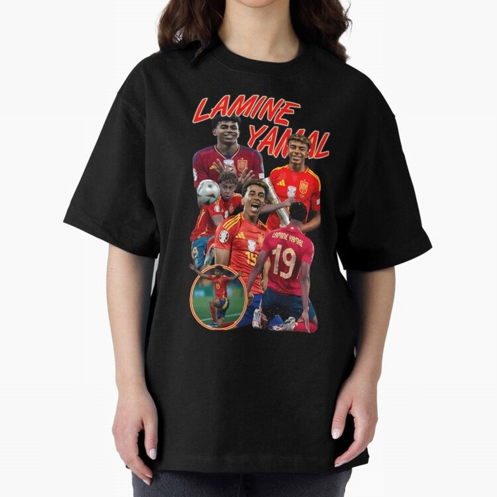 Lamine Yamal - Wonder Essential T-Shirt Fuel Match Day Hype around FIFA World Cup 2026 Group Stage, CR7 and Messi, Argentina and Brazil, Classic Soccer Heritage, Championship Pressure, Fan Loyalty and International Pride; Ideal for Football Dads,