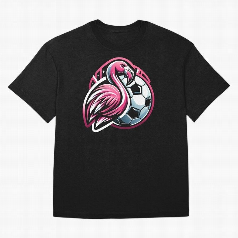 Flamingo & Soccer Fusion Classic T-Shirt Bring a Champion Mindset to the FIFA World Cup 2026 Journey through Neymar, Haaland and Cristiano Ronaldo Highlights, England and Germany Pride, Football Passion, Legendary Performances, Festival Vibes and