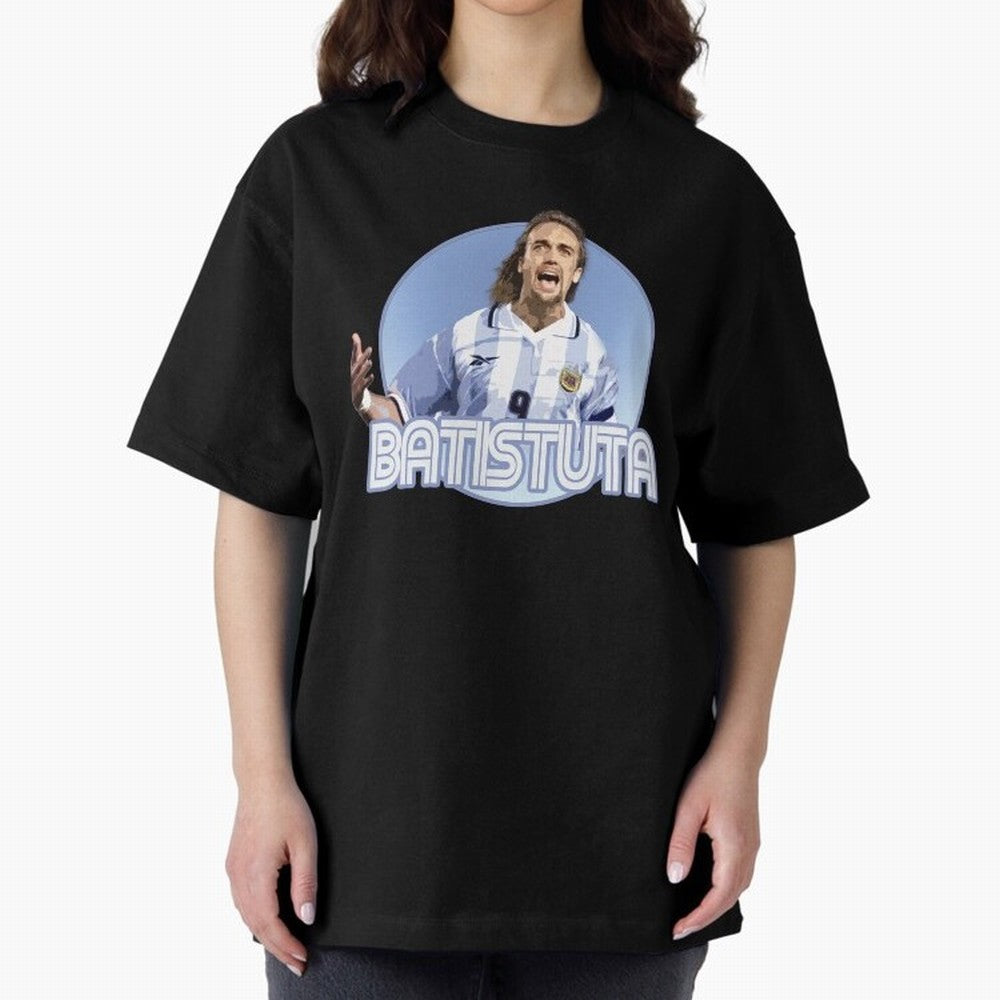 Batistuta - Classic T Shirt Classic T-Shirt Represent Match Day Hype around FIFA World Cup 2026 Group Stage, Messi, Neymar and Mbappe, England, Football History, Final Match Energy, Crowd Noise and Once in a Lifetime Moments; Great for Watch