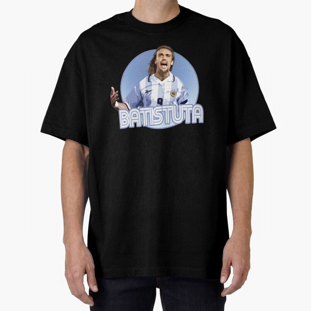 Batistuta - Classic T Shirt Classic T-Shirt Represent Match Day Hype around FIFA World Cup 2026 Group Stage, Messi, Neymar and Mbappe, England, Football History, Final Match Energy, Crowd Noise and Once in a Lifetime Moments; Great for Watch