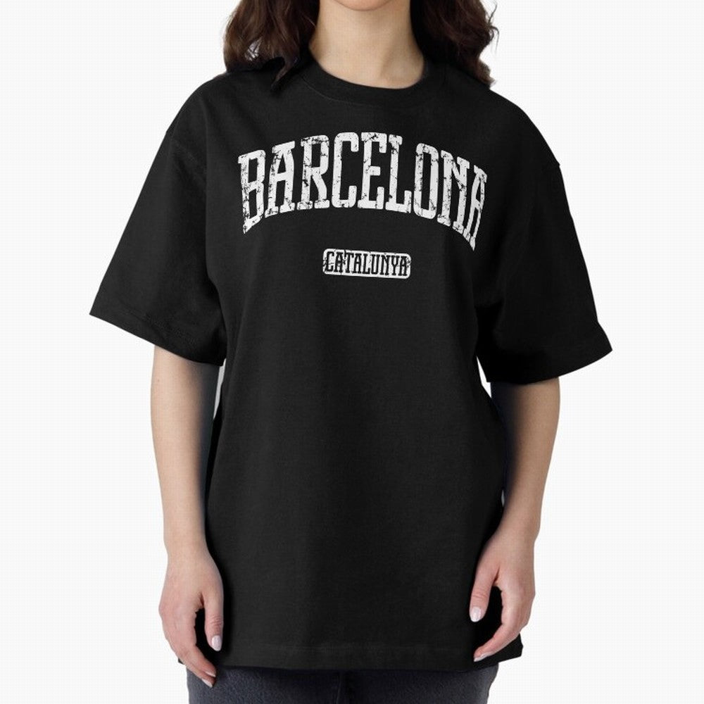 Barcelona (White Print) Essential T-Shirt Celebrate Classic Football Spirit in the FIFA World Cup 2026 USA Canada Mexico Journey through Neymar, Haaland and Cristiano Ronaldo Highlights, England and Germany Pride, Tournament Hype, Historic