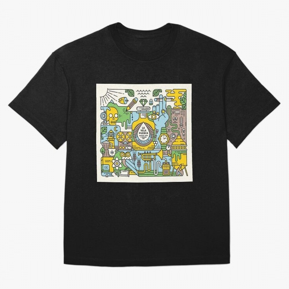 LA VELA PUERCA ROCK Oversized T-Shirt Share the Excitement of FIFA World Cup 2026 USA Canada Mexico Spirit, Featuring Argentina, Cristiano Ronaldo, Fan Favorite Moments, National Team Passion, Big Match Drama and Soccer History; Perfect for Fans,