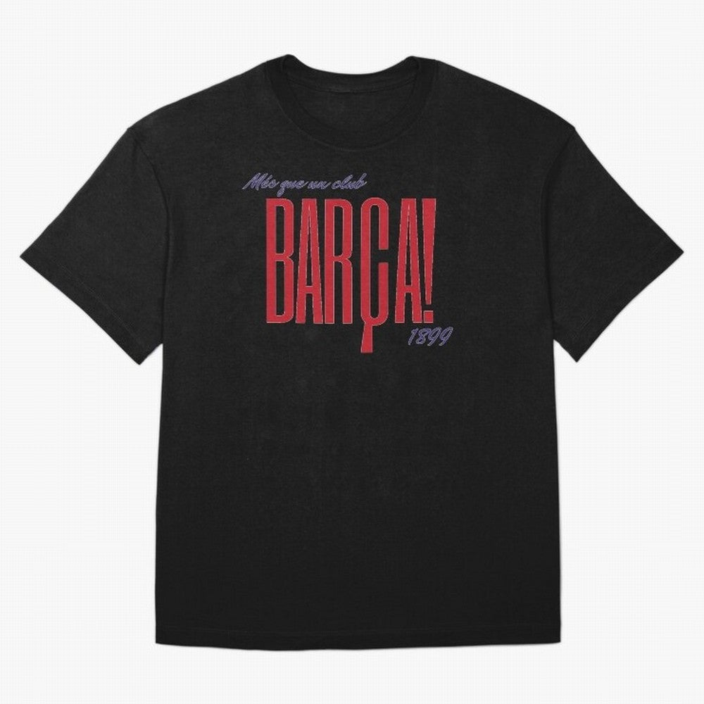 Barca Mes que un club 1899 Oversized T-Shirt Upgrade FIFA World Cup 2026 Made for Mbappe and Neymar, Germany Energy, Stadium Memories, Football Loyalty, International Chants and Championship Tradition; Great for Supporters Who Love Legendary