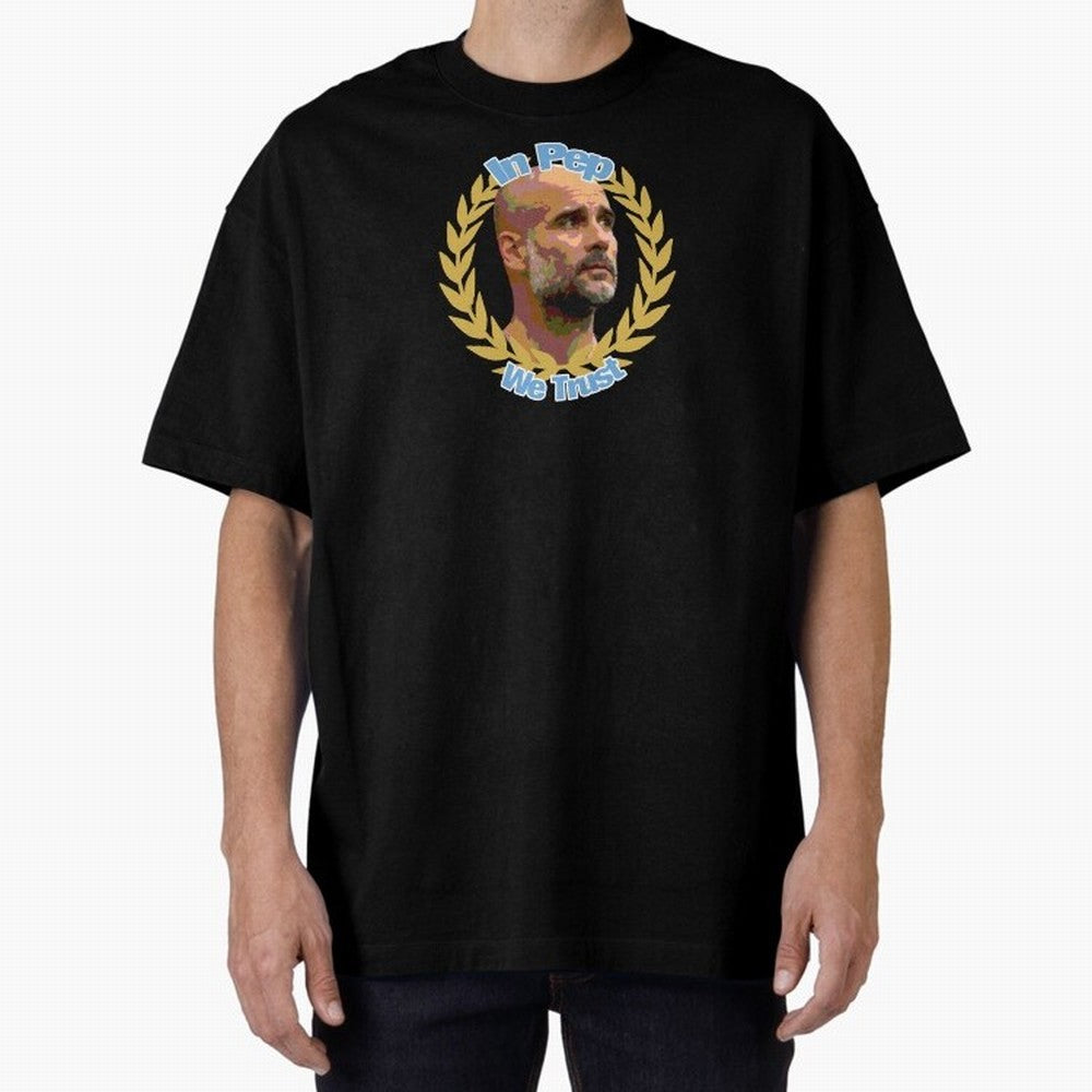 Manchester City - In Pep We Trust Classic T-Shirt Carry the Colors and Pride of Global Football Passion for FIFA World Cup 2026 USA Canada Mexico, Capturing Mbappe, Argentina, Fan Favorite Moments, National Team Passion, Big Match Drama and Soccer