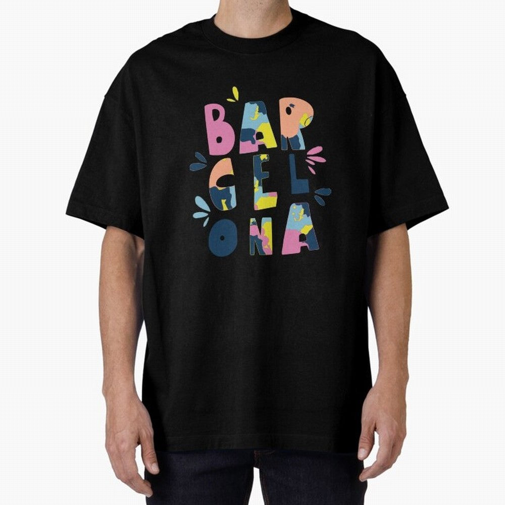 Barcelona Letters Classic T-Shirt Live for the Drama of Match Day Hype around FIFA World Cup 2026, Messi, England and Germany, Football Festival Excitement, Trophy Ambitions, Country Rivalries and Star Player Buzz; Great for Supporters Who Love