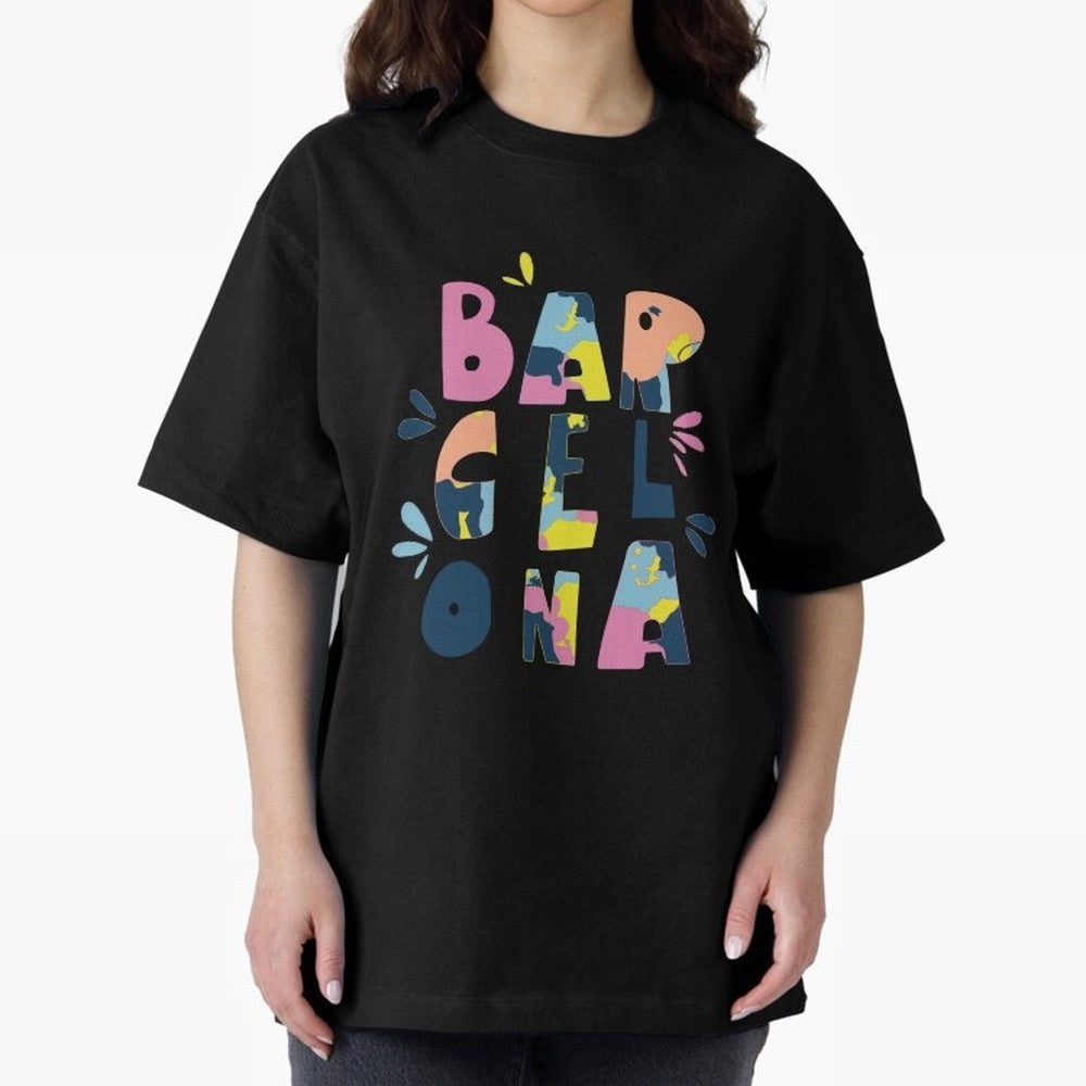 Barcelona Letters Classic T-Shirt Live for the Drama of Match Day Hype around FIFA World Cup 2026, Messi, England and Germany, Football Festival Excitement, Trophy Ambitions, Country Rivalries and Star Player Buzz; Great for Supporters Who Love