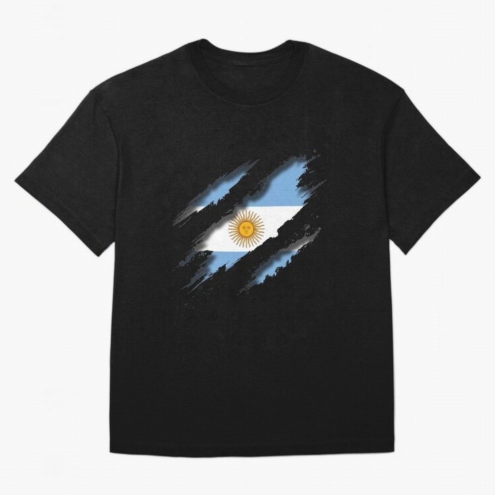 Argentina Tearing a New One Oversized T-Shirt Upgrade FIFA World Cup 2026 USA Canada Mexico for Fans of Haaland and Mbappe and Argentina, Bringing Stadium Memories, Football Loyalty, International Chants and Championship Tradition; Built for