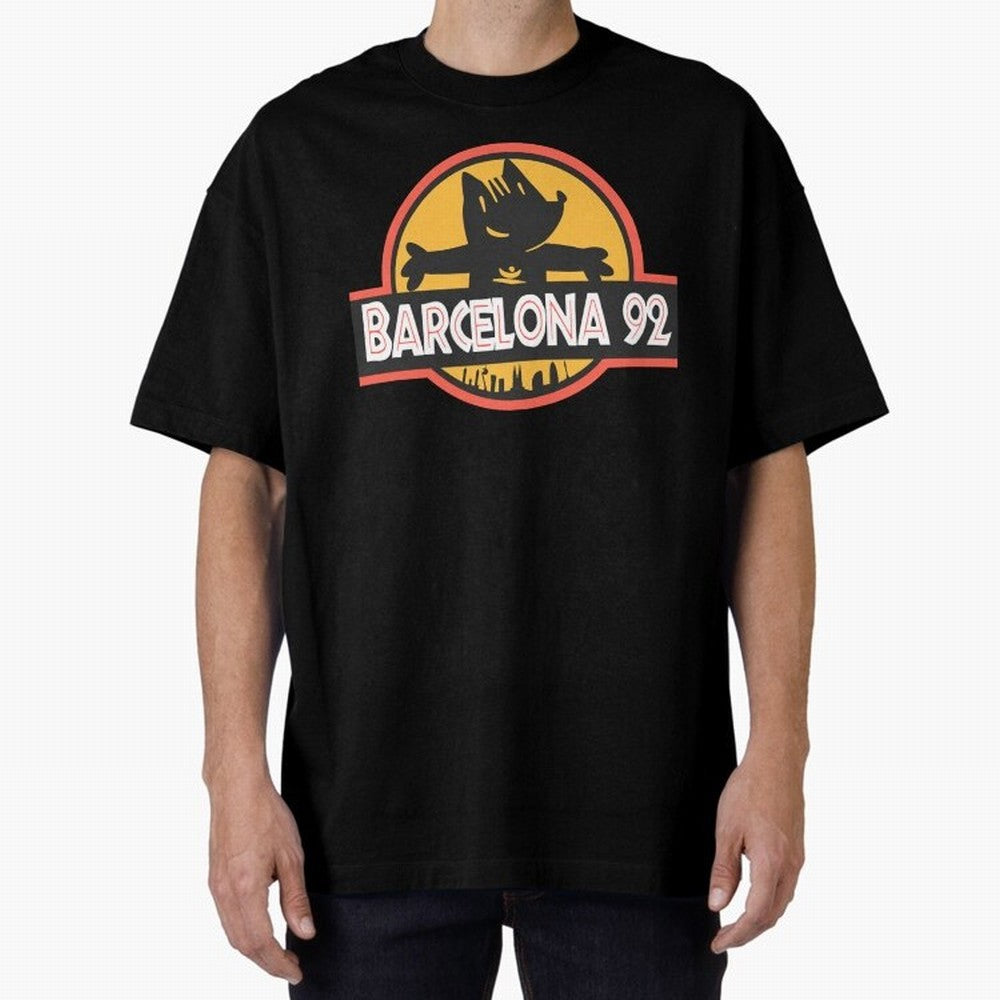Barcelona 92 Classic T-Shirt Celebrate Football Dreams Across FIFA World Cup 2026 for Fans of Mbappe and Germany, Bringing Vintage Soccer Flavor, Modern Football Stars, National Flags and Final Night Emotion; Ideal for Fans Who Follow Messi,