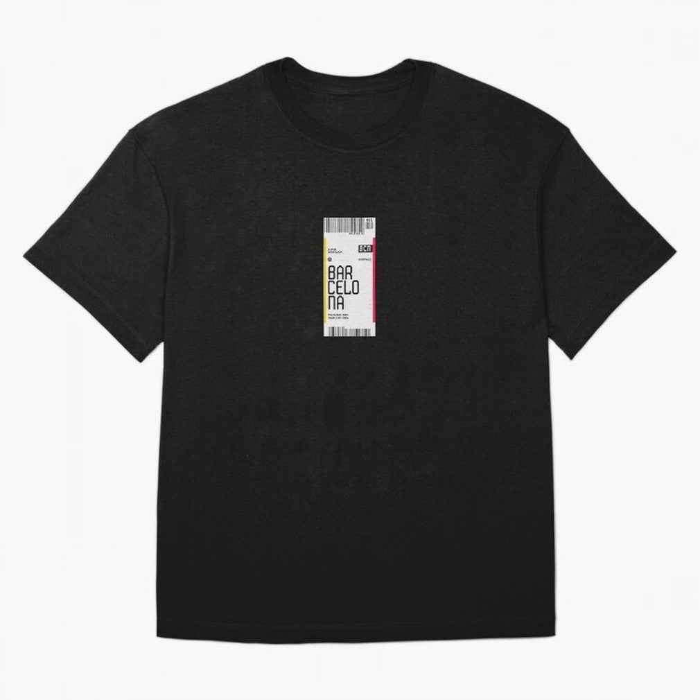 Barcelona Boarding Pass Sparin Travel Ticket Classic T-Shirt Follow the Final Road of FIFA World Cup 2026 Group Stage Spirit, Built around Netherlands, Cristiano Ronaldo, Championship Spirit, Famous Goals, Roaring Crowds and International Football