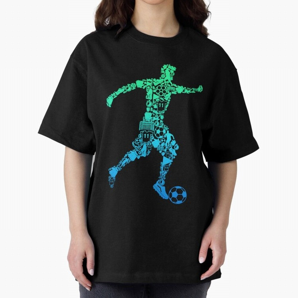 soccer soccer player boys kids Oversized T-Shirt Build Global Football Passion for FIFA World Cup 2026 USA Canada Mexico, Centered on Haaland and Mbappe, England and Germany, Stadium Chants, National Pride, Trophy Dreams and Unforgettable Football