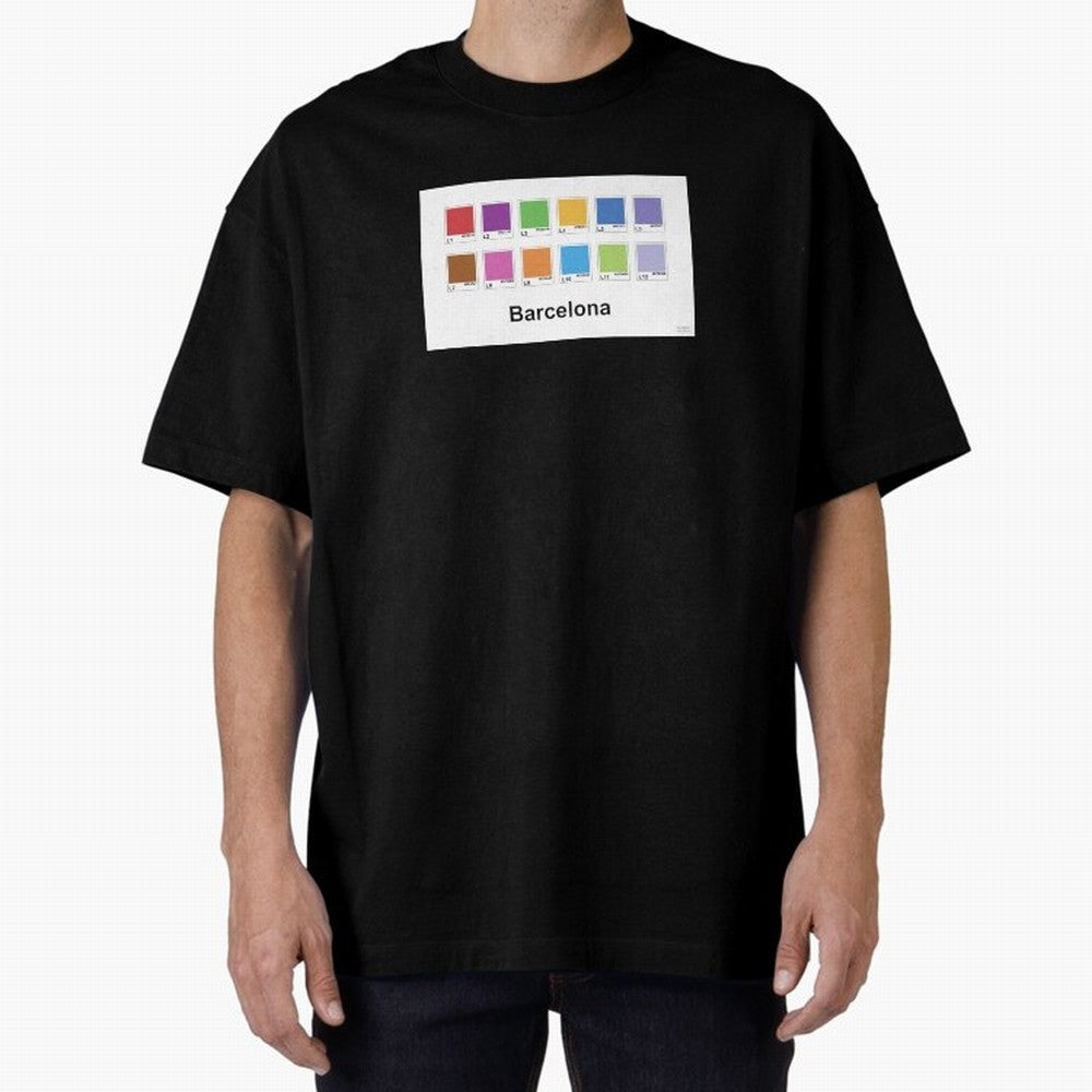 Barcelona Metro Colors Classic T-Shirt Show Your Tournament Heart for Match Day Hype around FIFA World Cup 2026, Cristiano Ronaldo, Germany, Goal Celebration Energy, Supporter Heritage, Football Icons and Worldwide Tournament Joy; Great for Watch
