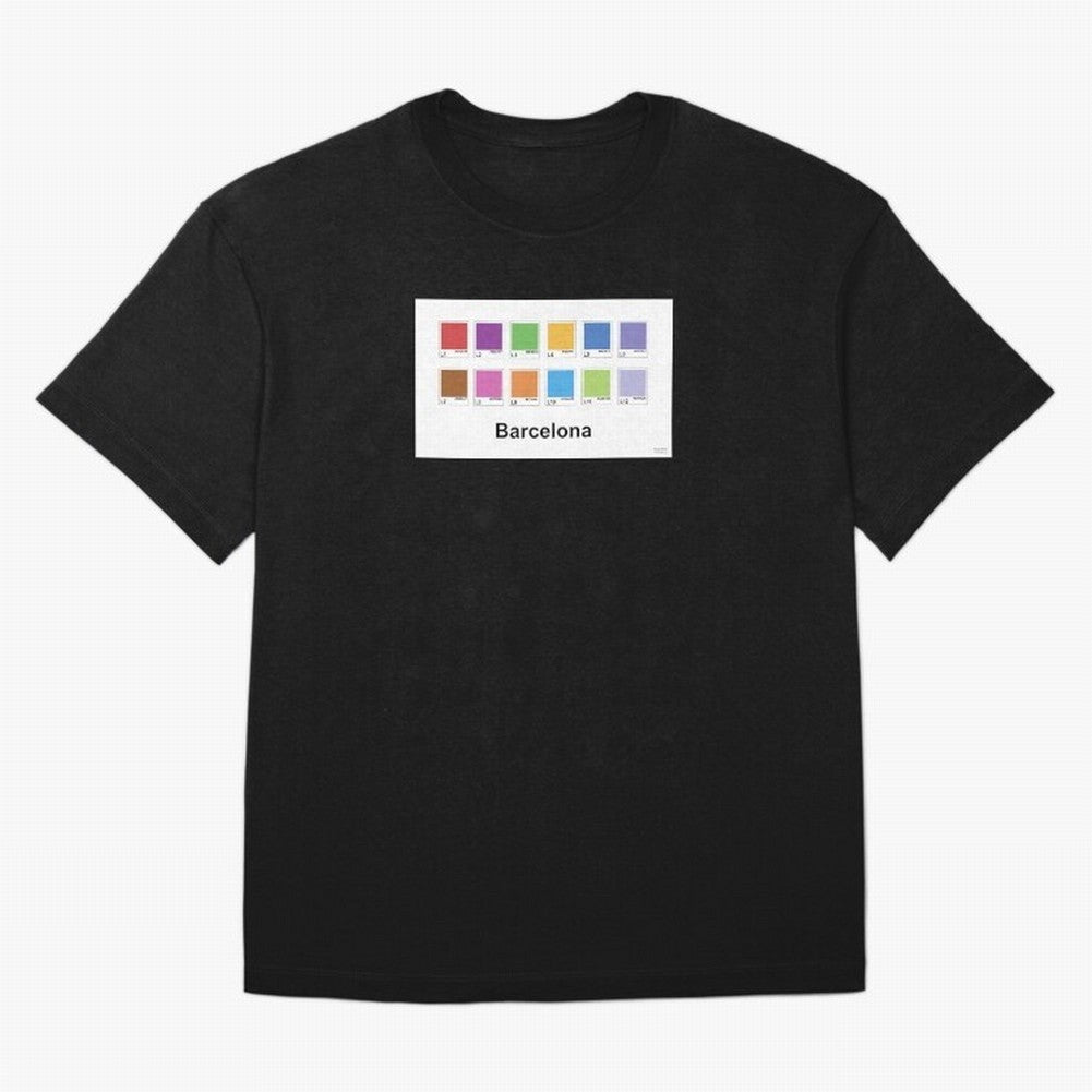 Barcelona Metro Colors Classic T-Shirt Show Your Tournament Heart for Match Day Hype around FIFA World Cup 2026, Cristiano Ronaldo, Germany, Goal Celebration Energy, Supporter Heritage, Football Icons and Worldwide Tournament Joy; Great for Watch