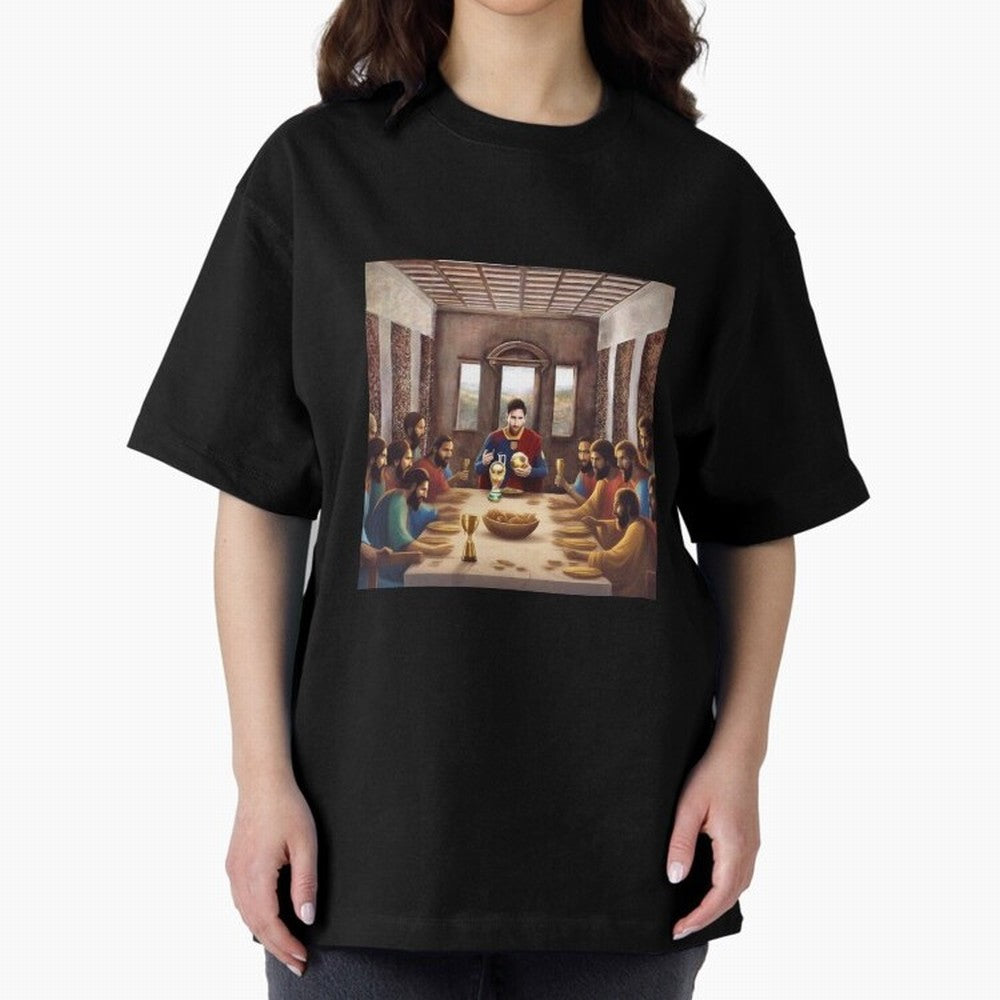Messi The Last Supper Art Gift Limited Edition Oversized T-Shirt Fuel FIFA World Cup 2026 USA Canada Mexico Spirit, Celebrating France, Mbappe, Classic Soccer Heritage, Championship Pressure, Fan Loyalty and International Pride; Perfect for People