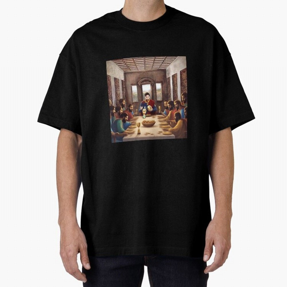 Messi The Last Supper Art Gift Limited Edition Oversized T-Shirt Fuel FIFA World Cup 2026 USA Canada Mexico Spirit, Celebrating France, Mbappe, Classic Soccer Heritage, Championship Pressure, Fan Loyalty and International Pride; Perfect for People