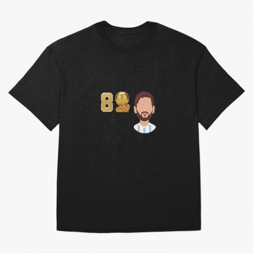GOAT Legacy: Messi's 8 Ballon d'Or Victories, FCB, Leo Messi Classic T-Shirt Follow the Road to the FIFA World Cup 2026 USA Canada Mexico Journey through Messi, Neymar and Mbappe Highlights, Portugal, Spain and Germany Pride, Football Passion,