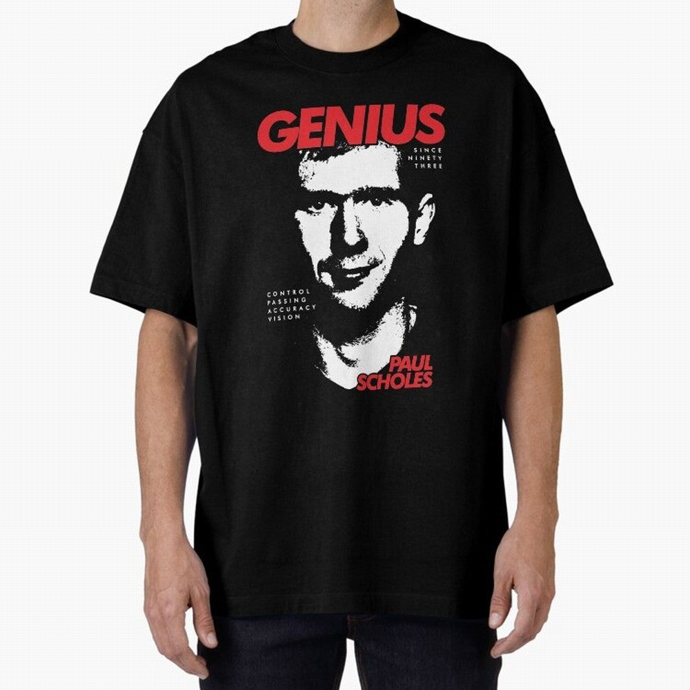 Paul Scholes - Manchester United Legend Oversized T-Shirt Showcase the FIFA World Cup 2026 Group Stage Journey through Cristiano Ronaldo Highlights, England Pride, Soccer Culture, Superstar Moments, National Team Dreams and Competitive Fire; Ideal