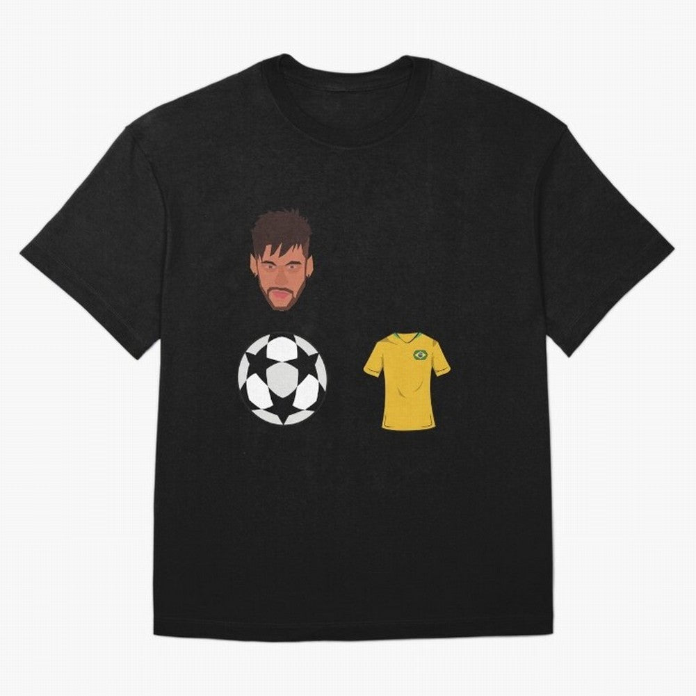 Neymar JR 10 - PSG X Brazil Oversized T-Shirt Show Your Tournament Heart for FIFA World Cup 2026 Group Stage for Fans of CR7 and Messi and Portugal, Spain and Germany, Bringing Goal Celebration Energy, Supporter Heritage, Football Icons and