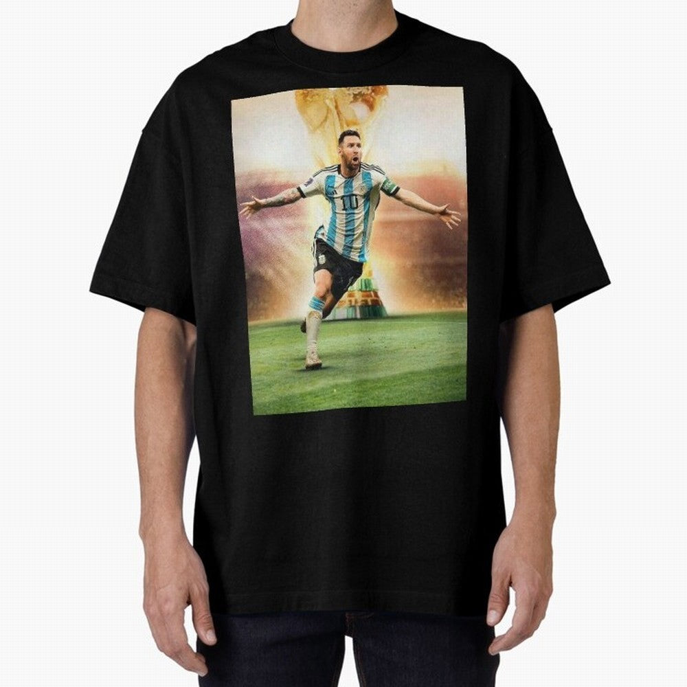 Messi Graphic T-Shirt Show Your Love for FIFA World Cup 2026 USA Canada Mexico Spirit, Highlighting France and Portugal, Mbappe, Championship Spirit, Famous Goals, Roaring Crowds and International Football Unity; Perfect for People Who Love