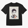 MESSI POP ART Graphic T-Shirt Feel International Energy from FIFA World Cup 2026 USA Canada Mexico Spirit, Celebrating Portugal, Neymar, Haaland and Cristiano Ronaldo, Supporter Pride, Iconic Celebrations, Legendary Names and Global Match Day