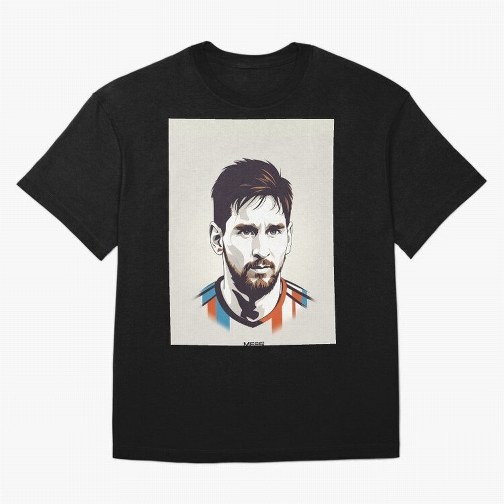MESSI POP ART Graphic T-Shirt Feel International Energy from FIFA World Cup 2026 USA Canada Mexico Spirit, Celebrating Portugal, Neymar, Haaland and Cristiano Ronaldo, Supporter Pride, Iconic Celebrations, Legendary Names and Global Match Day
