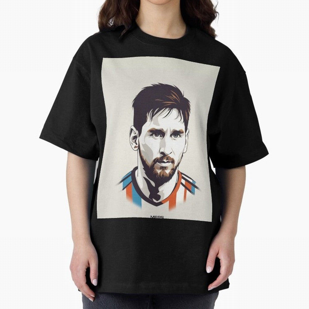 MESSI POP ART Graphic T-Shirt Feel International Energy from FIFA World Cup 2026 USA Canada Mexico Spirit, Celebrating Portugal, Neymar, Haaland and Cristiano Ronaldo, Supporter Pride, Iconic Celebrations, Legendary Names and Global Match Day