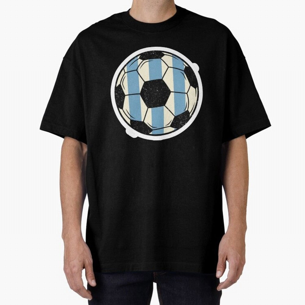 Soccer ball sticker || Buenos Aires Vibes Premium T-Shirt Celebrate the Road through the FIFA World Cup 2026 Journey through Cristiano Ronaldo, Haaland and CR7 Highlights, France and Portugal Pride, Retro Football Energy, Iconic Rivalries, Trophy