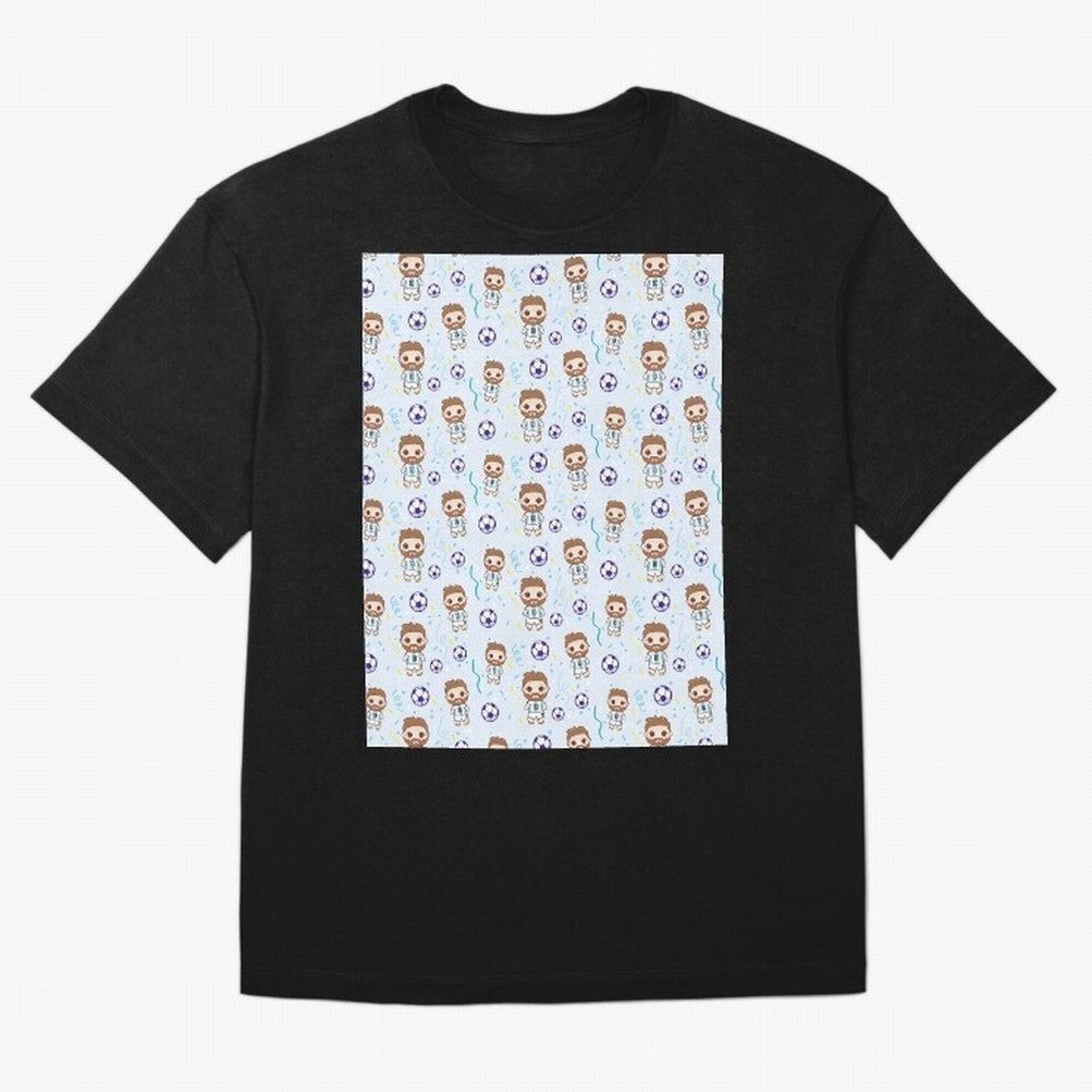 Football Player Pattern Graphic T-Shirt Make Your Look Match Global Football Passion for FIFA World Cup 2026, Featuring Neymar, Haaland and Cristiano Ronaldo, England, Vintage Soccer Flavor, Modern Football Stars, National Flags and Final Night