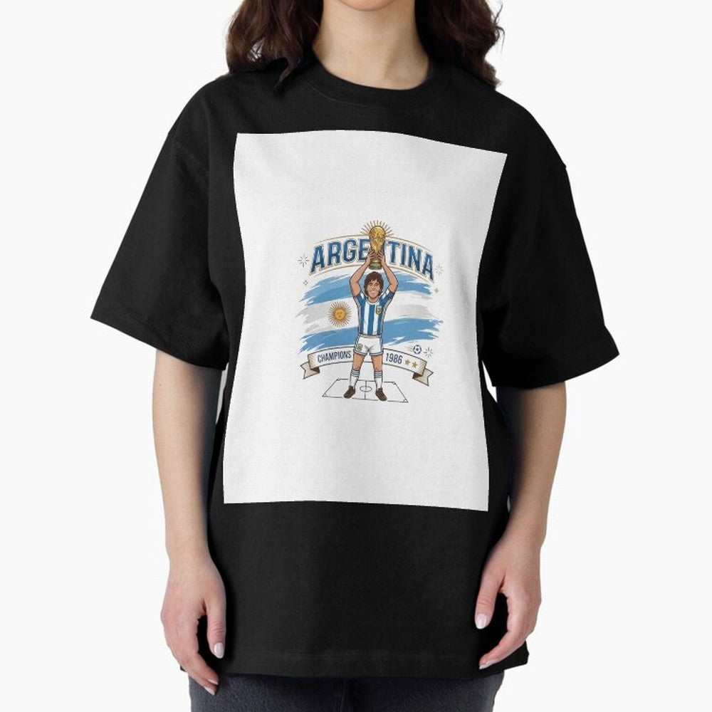 Argentina Retro Champion - Classic 10 Legend Sun of May Graphic T-Shirt Capture FIFA World Cup 2026 Filled with Mbappe, Argentina Energy, Tournament Hype, Historic Matchups, Family Viewing Parties and Global Sports Pride; Perfect for People Who