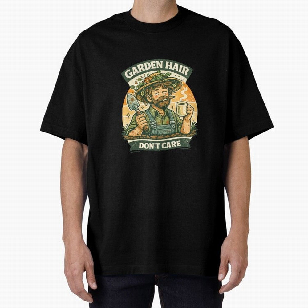 Garden Hair Don't Care - Funny Retro Gardener for Men Classic T-Shirt Celebrate Golden Goal Energy in FIFA World Cup 2026 USA Canada Mexico Capturing Cristiano Ronaldo, Haaland and CR7, Argentina, France and Brazil Energy, Match Day Excitement,