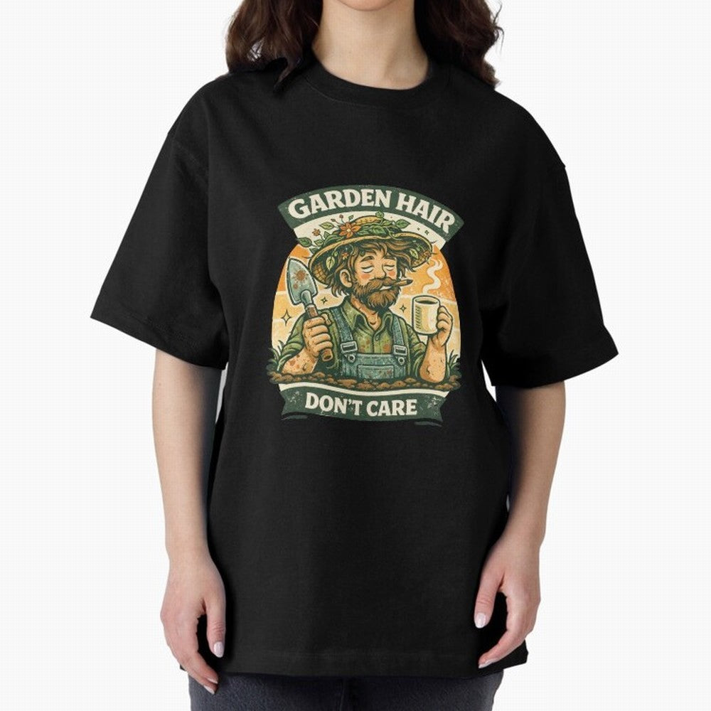 Garden Hair Don't Care - Funny Retro Gardener for Men Classic T-Shirt Celebrate Golden Goal Energy in FIFA World Cup 2026 USA Canada Mexico Capturing Cristiano Ronaldo, Haaland and CR7, Argentina, France and Brazil Energy, Match Day Excitement,