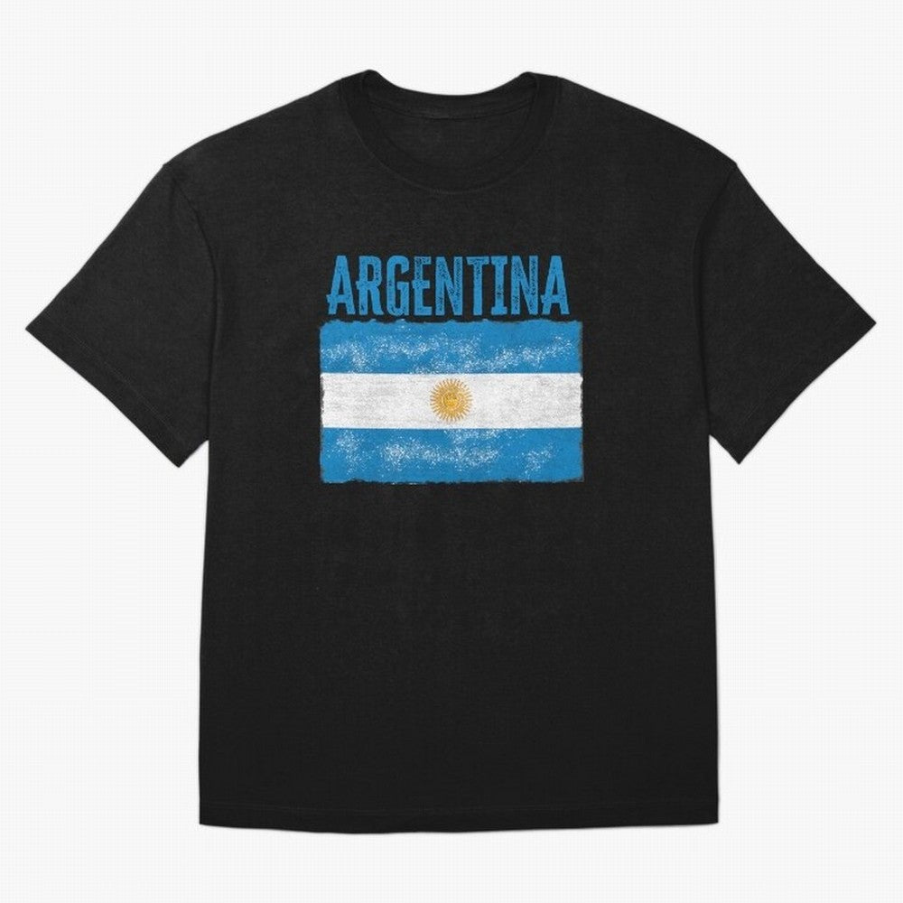 Argentina Oversized T-Shirt Feel the Trophy Chase of Global Football Passion for FIFA World Cup 2026 USA Canada Mexico, Filled with Cristiano Ronaldo, Spain and Netherlands, Sports Nostalgia, International Competition, Famous Players and