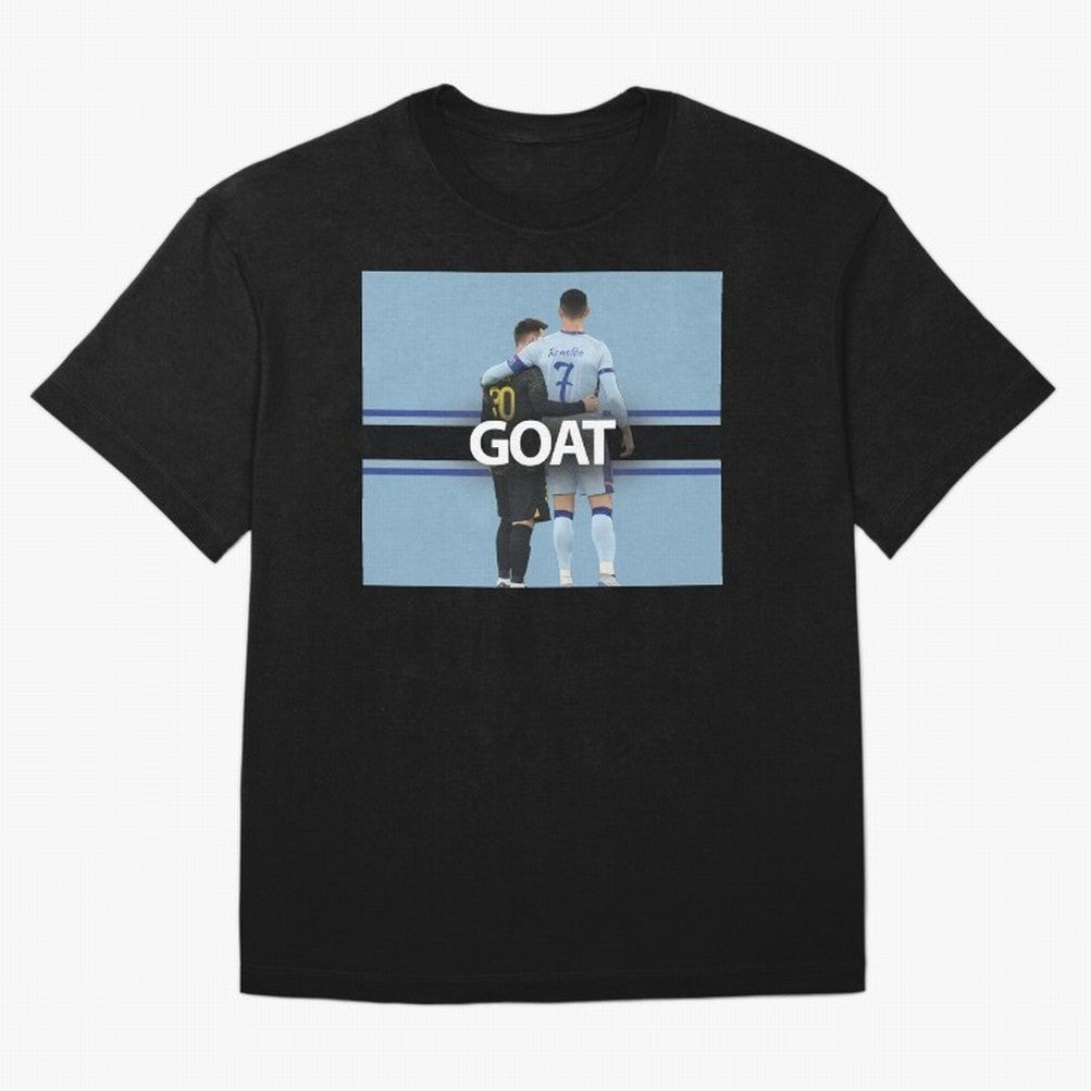 The Two Goats Messi & Ronaldo Premium T-Shirt Capture the FIFA World Cup 2026 USA Canada Mexico Journey through Messi, Neymar and Mbappe Highlights, Portugal, Spain and Germany Pride, Fan Favorite Moments, National Team Passion, Big Match Drama and