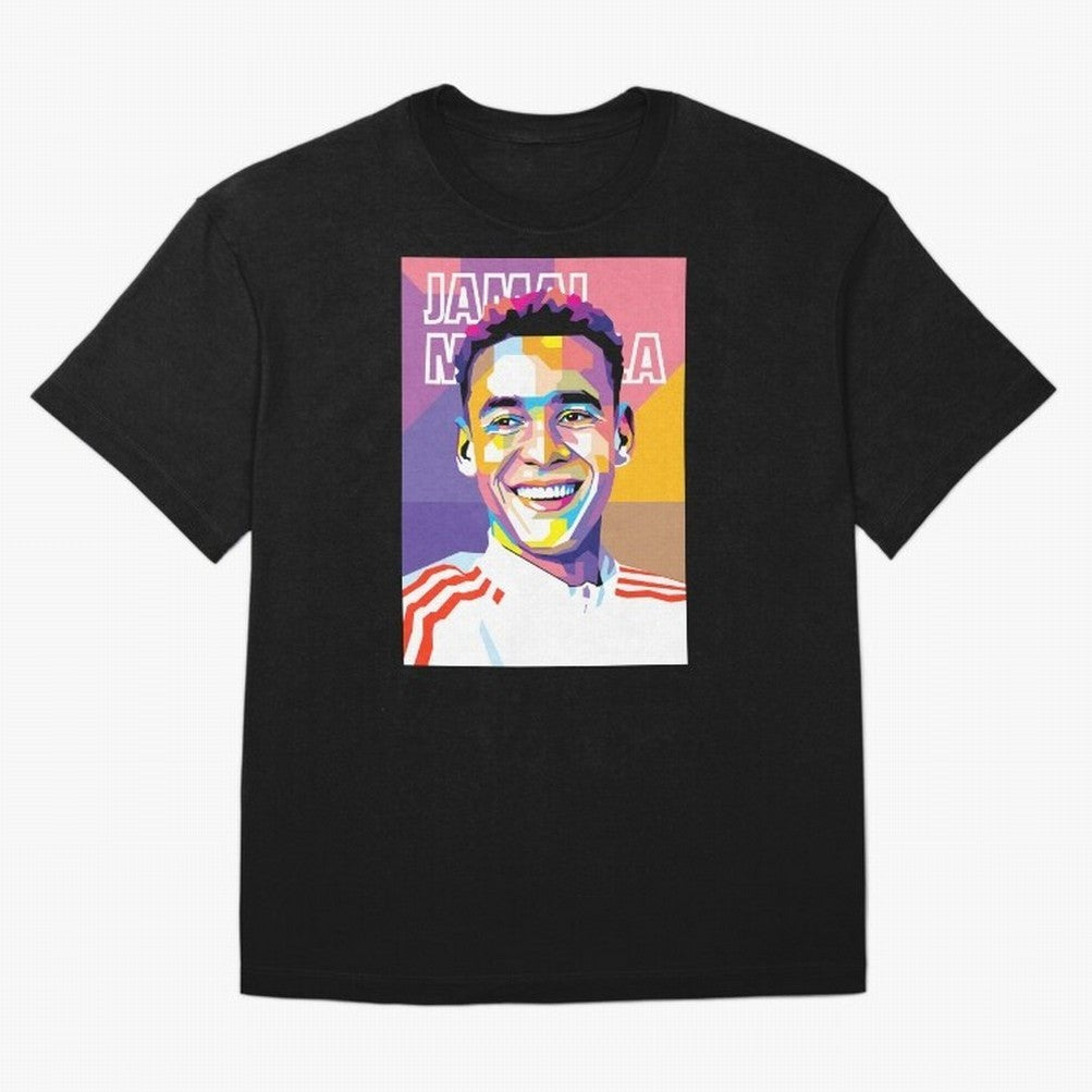 Jamal Musiala in WPAP Style Essential T-Shirt Celebrate the Road through the FIFA World Cup 2026 Journey through Mbappe Highlights, France Pride, Football History, Final Match Energy, Crowd Noise and Once in a Lifetime Moments; Ideal for Fans Who