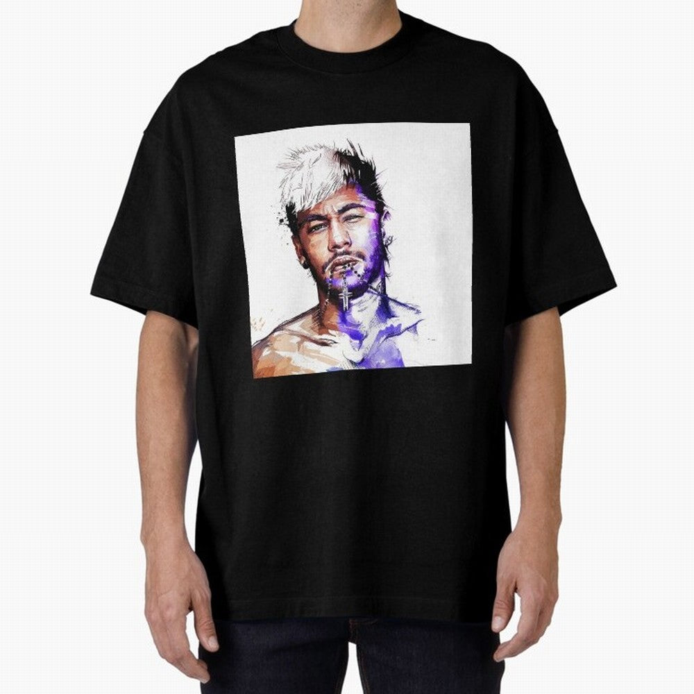 Neymar Style Oversized T-Shirt Celebrate Global Passion for Match Day Hype around FIFA World Cup 2026 Group Stage, Messi, CR7 and Mbappe, Germany, Classic Soccer Heritage, Championship Pressure, Fan Loyalty and International Pride; Perfect for