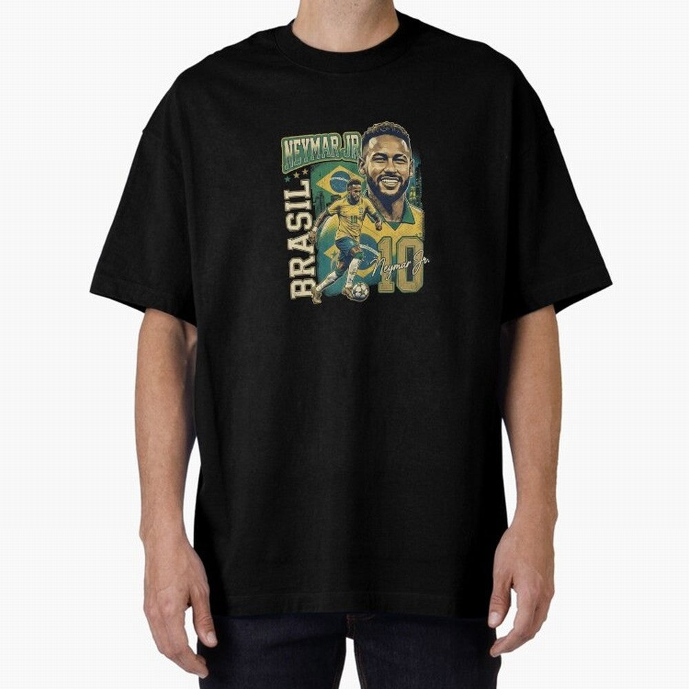 Neymar Jr Brazil Vintage Essential T-Shirt Celebrate Unforgettable Nights in FIFA World Cup 2026 USA Canada Mexico for Fans of CR7 and Brazil, Bringing Football History, Final Match Energy, Crowd Noise and Once in a Lifetime Moments; Ideal for Fans