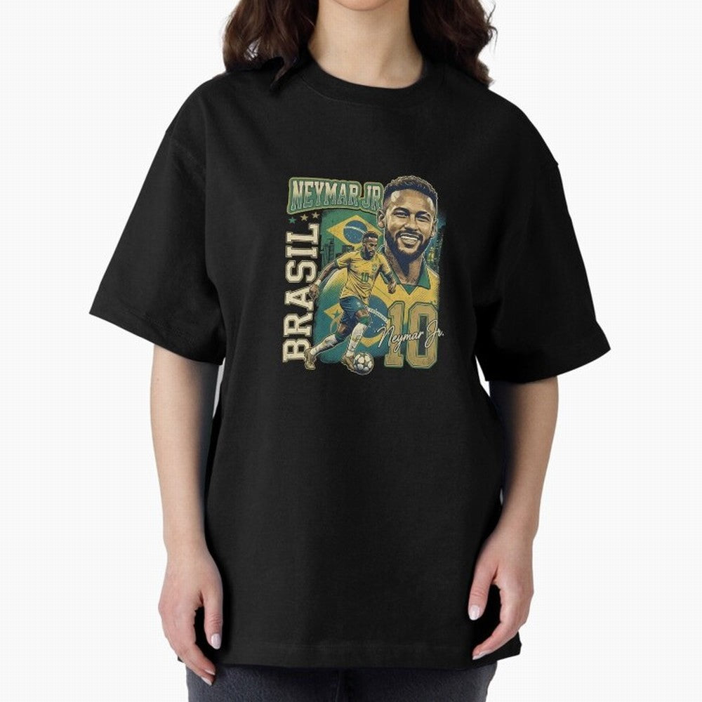 Neymar Jr Brazil Vintage Essential T-Shirt Celebrate Unforgettable Nights in FIFA World Cup 2026 USA Canada Mexico for Fans of CR7 and Brazil, Bringing Football History, Final Match Energy, Crowd Noise and Once in a Lifetime Moments; Ideal for Fans