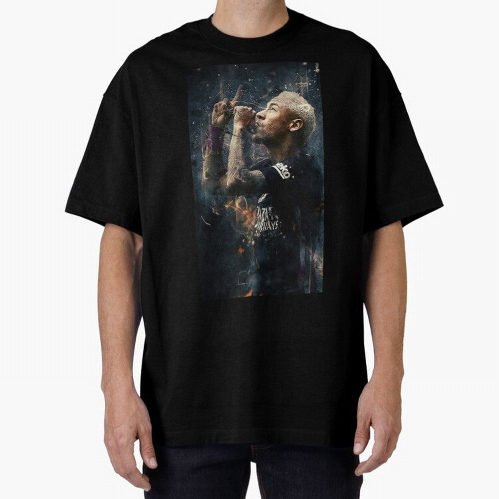 Illustration Neymar Design Classic T-Shirt Capture Global Football Passion for FIFA World Cup 2026, Made for Mbappe and Neymar, Spain, Tournament Hype, Historic Matchups, Family Viewing Parties and Global Sports Pride; Great for Supporters Who Love