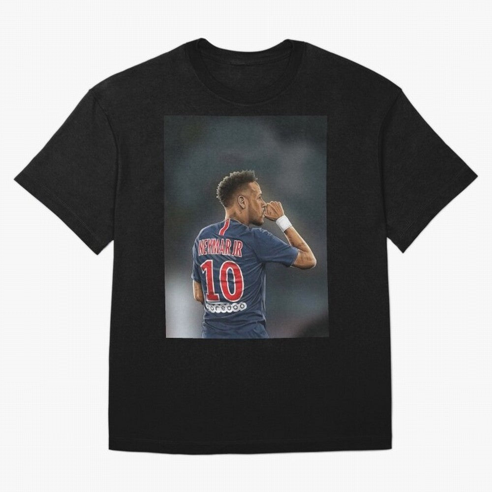 Neymar Watercolor Art Oversized T-Shirt Relive Legendary Nights from Match Day Hype around FIFA World Cup 2026 USA Canada Mexico, Cristiano Ronaldo, Portugal, Spain and Germany, Worldwide Fan Energy, Dramatic Goals, Stadium Lights and Championship