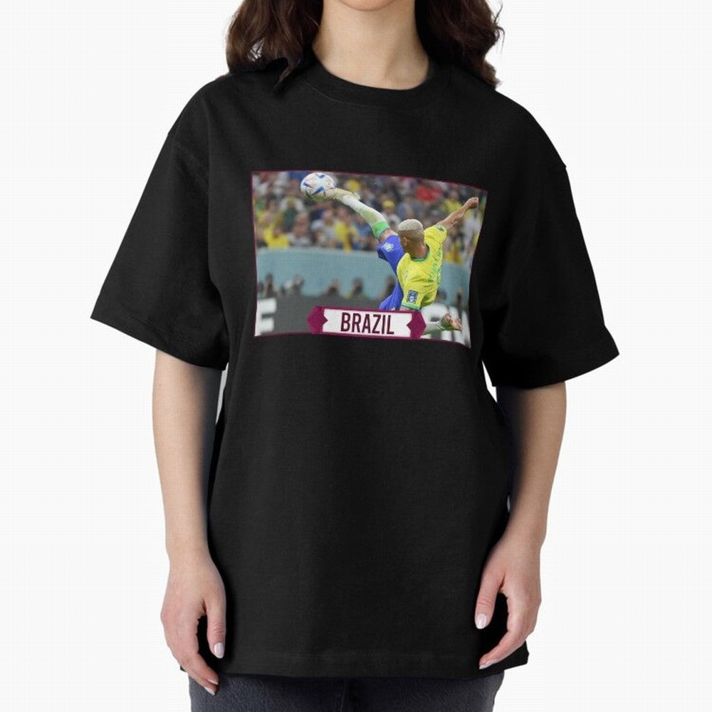 Brazil World Cup Classic T-Shirt Create Match Day Hype around FIFA World Cup 2026, Messi and Cristiano Ronaldo, France and Portugal, Tournament Hype, Historic Matchups, Family Viewing Parties and Global Sports Pride; Ideal for Fans Who Follow