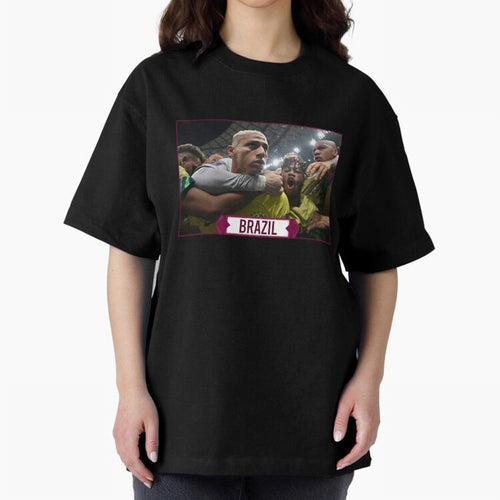Brazil World Cup Oversized T-Shirt Celebrate Soccer Greatness during FIFA World Cup 2026 USA Canada Mexico Spirit, Inspired by England, Messi, CR7 and Mbappe, Stadium Chants, National Pride, Trophy Dreams and Unforgettable Football Memories;