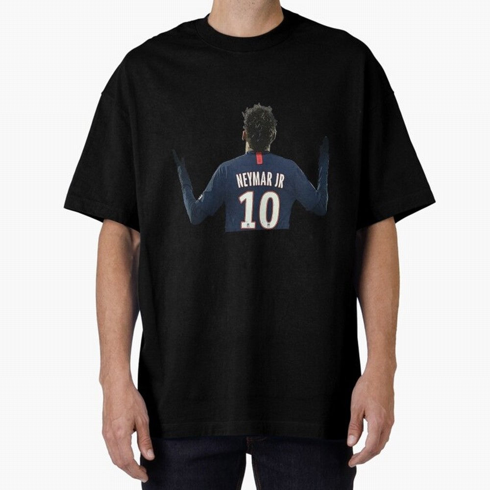 Neymar Jr Paris - 10 Oversized T-Shirt Join the FIFA World Cup 2026 Group Stage Journey through Haaland and Mbappe Highlights, Brazil Pride, Retro Football Energy, Iconic Rivalries, Trophy Chase Drama and Stadium Atmosphere; Made for Collectors Who