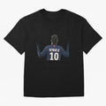 Neymar Jr Paris - 10 Oversized T-Shirt Join the FIFA World Cup 2026 Group Stage Journey through Haaland and Mbappe Highlights, Brazil Pride, Retro Football Energy, Iconic Rivalries, Trophy Chase Drama and Stadium Atmosphere; Made for Collectors Who